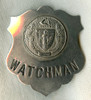 1930s-WWII Commonwealth of Massachusetts Watchman Badge