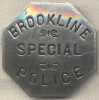 Circa 1890 Brookline, Massachusetts Special Police Badge