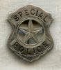 1890s Special Police Cut-Out Star Badge by Lyon
