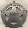 Early Portland, Oregon Police Badge