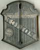 Ca. 1900 'Stock' Special Police Arched Radiator Badge with Great Spencer Maker's Mark