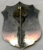 Nice 1890's Stock Police Badge Shield in Nickel-Plated Nickel