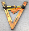 Nice WWII USN Aviation V for Victory Pin in Gilt Sterling Silver