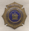 1930s New Jersey State Secret Service Lieutenant Badge