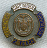1930s-1940s New York City Department of Sanitation Safe Driver 2 Year Award Badge