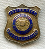 10K 1920s-1930s Elizabeth, New Jersey Police Department 25 Years of Service Pin