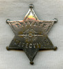 1890s "Stock" Private Detective 6-Point Star Badge
