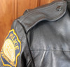 Cool 1980's-90's Leather Police Jacket from Haverhill, MA
