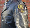 1970s-80s Pittsburgh, Pennsylvania Policeman Leather Jacket Size 46