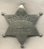 1880's Pueblo Colorado Police 6-Point Star Badge