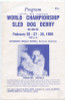 1960 Laconia, NH World Championship Sled Dog Derby Program with News Clippings