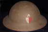 Rare WWI Unit-Painted US Army 80th Infantry Division 314th Machine Gun Rgt Steel Helmet