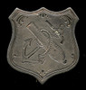 Civil War US Army 9th Corps Badge in Silver
