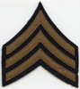Single 1920s US Army Sergeant Rank Stripes in Wool Felt