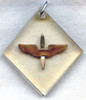 WWII USAAF Diamond-Shaped Sweetheart Pendant in Plexiglass