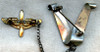 WWII Tru-Art Sterling Chained US Air Corps (USAC) & "V for Victory" Sweetheart Pin