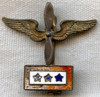 Sterling WWII USAAF Three Sons-in-Service Pin