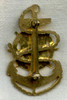 Extremely Rare WWII US Army Transportation Service Chief Petty Officer (CPO) Hat Badge