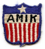 Rare Circa 1950 American Mission in Korea (AMIK) Patch Japanese-Made