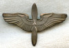 Sterling WWII Aviator Sweetheart Winged Propeller Pin