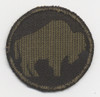 WWII Italian-Made Bevo-Weave Shoulder Patch for US Army 92nd Infantry Division