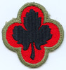 German-Made US Army 43rd Division Patch from Occupation Period with Raised Leaf