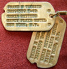 Unique Pair of WWII Army Dog Tags with Baroness Listed as Next of Kin