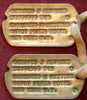 Unique Pair of WWII Army Dog Tags with Baroness Listed as Next of Kin