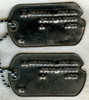 Pair Korean War US Army Dog Tags on Chains