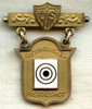 RARE 1920Õs 14K Distinguished Marksman Medal Group with President Coolidge Letter