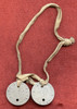 Pair of WWI US Army Officer's Dog Tags of Lt. John A. Hill