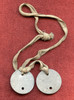 Pair of WWI US Army Officer's Dog Tags of Lt. John A. Hill