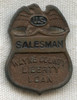 WWI Detroit, Michigan Liberty Loan Salesman Lapel Badge