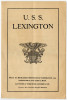 Extremely Rare 1925 Lost Boat USS Lexington CV-2 (Orig CC-1) Launching Program