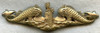 Scarce Ca. 1943 USN Officer's Submarine Dolphins by Meyer in Gilt Sterling