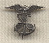 Rare 1908 US Naval Academy Class Pin in Silver