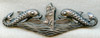 Beautiful, Rare WWII US Navy CPO Sub Dolphins Sterling by H&H