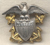 1930s USN Officer Overseas Cap Badge