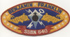 1960s US Navy USS Benjamin Franklin SSBN-640 Nuclear Sub Jacket Patch