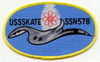 1980s Submarine Patch for USS Skate SSN-578