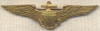 Rare and Beautiful 1920s US Navy Pilot Wing in 10K Gold by Robbins