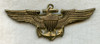 Beautiful 1930s USN Pilot Wing Large Anchor Variation with Nice Wear