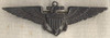 Rare 1930s US Navy Observer & UNOFFICIAL Enlisted Pilot Wing in Sterling