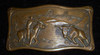Circa 1940s-1950s Copper Cowboy Belt Buckle