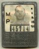 Rare WWII US Army Military Police Photo ID Badge from NY Port of Embarkation in Brooklyn