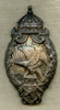 Ext, Rare & Beautiful WWI Bulgarian Observer Badge in 800 Silver. Original Owner's initials "B. P."