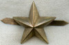 Scarce WWII Japanese Visor Cap (or Field Cap) Star in Gilt Brass