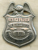 Ext Rare 1910's 1st Issue New Hampshire Motor Vehicle Dept Inspector Badge Pre State Police