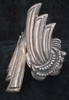 Fabulous Huge 1940's TAXCO 925 Silver Hinge Cuff Clamper Bracelet
