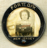Cool Early WWII Fort Dix NJ Photo ID Badge of Women war Worker & Post Photographer Ida M Lee